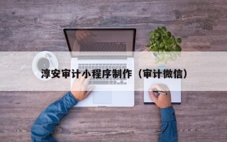 驻马店淳安审计小程序制作（审计微信）